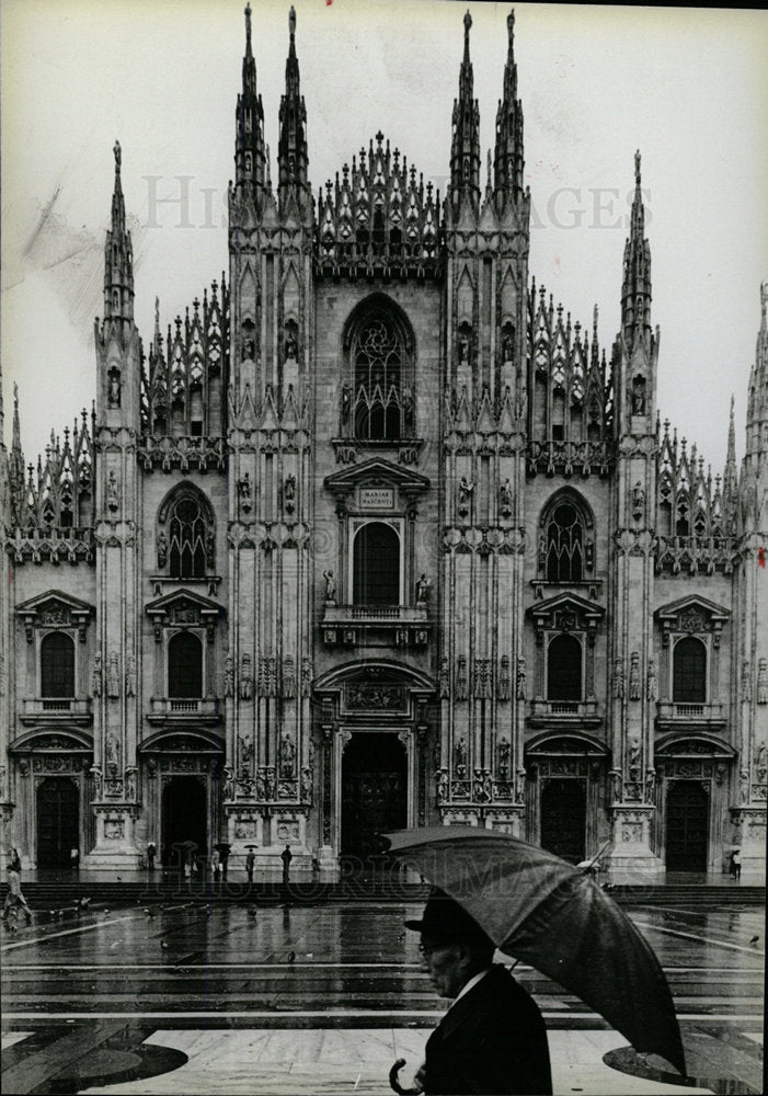 1985 Press Photo Duomo Milan Italy Europe Gothic Church - Historic Images