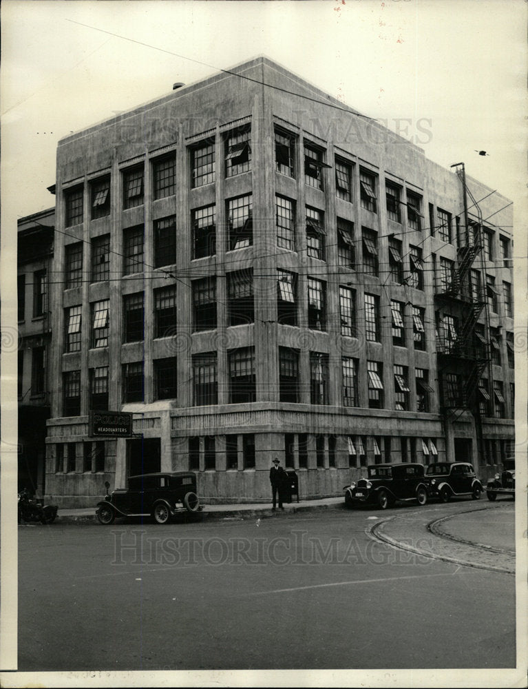 1935 Press Photo Tacoma Washington jail Justice Agents - Historic Images
