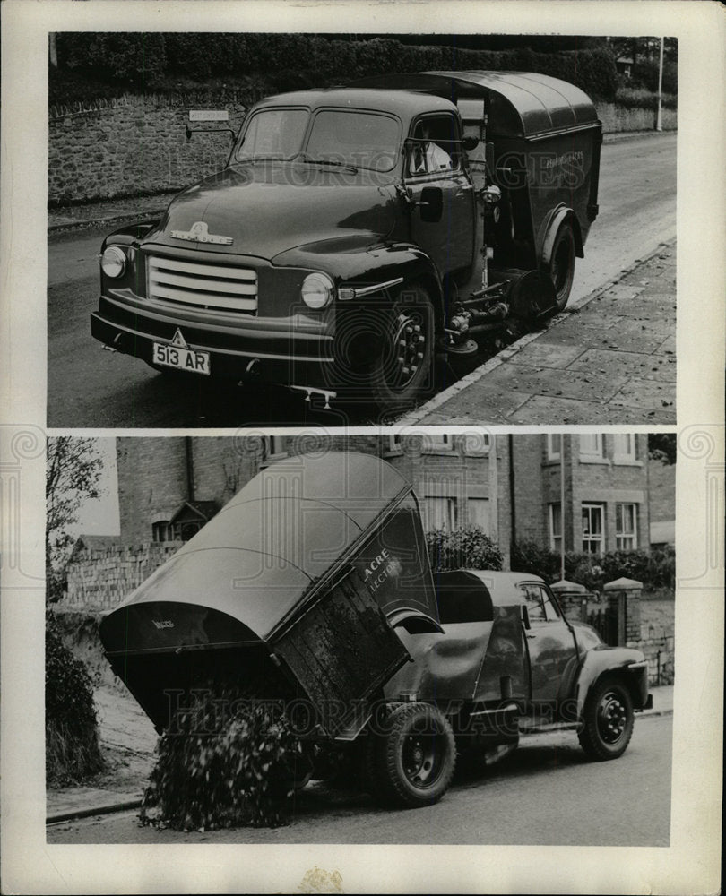 1954 Press Photo The Bedford Lacre Sweeper Collector - Historic Images