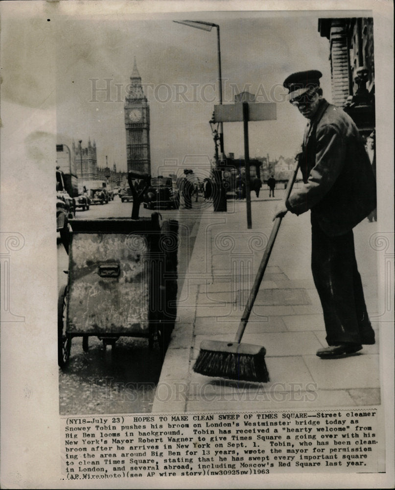 1963 Press Photo London Westminster Bridge - Historic Images