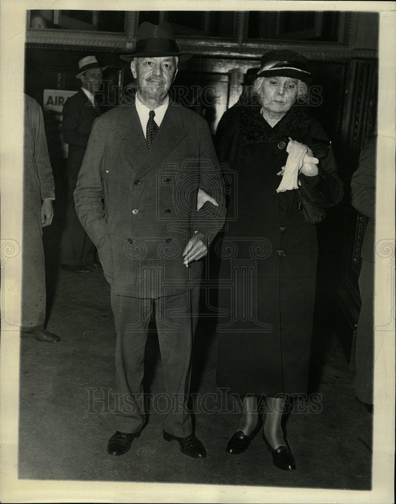 1934 Press Photo Joseph Harriman Federal Court New York - Historic Images