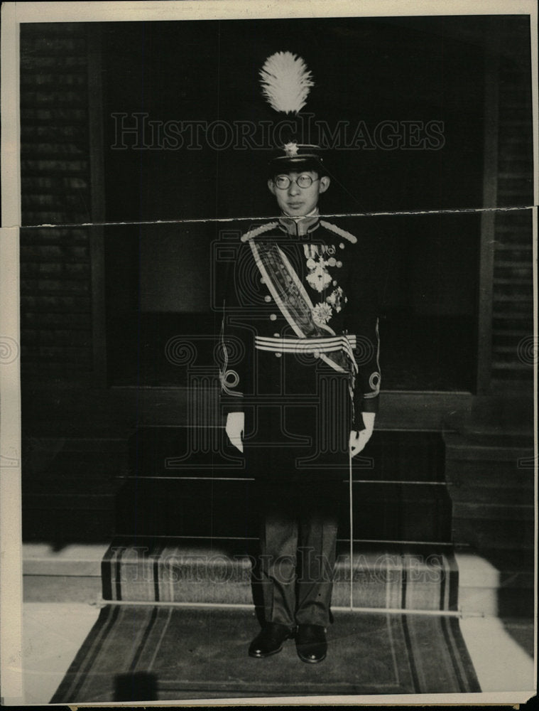 1927 Press Photo Imperial Japanese Throne Chichibu - Historic Images