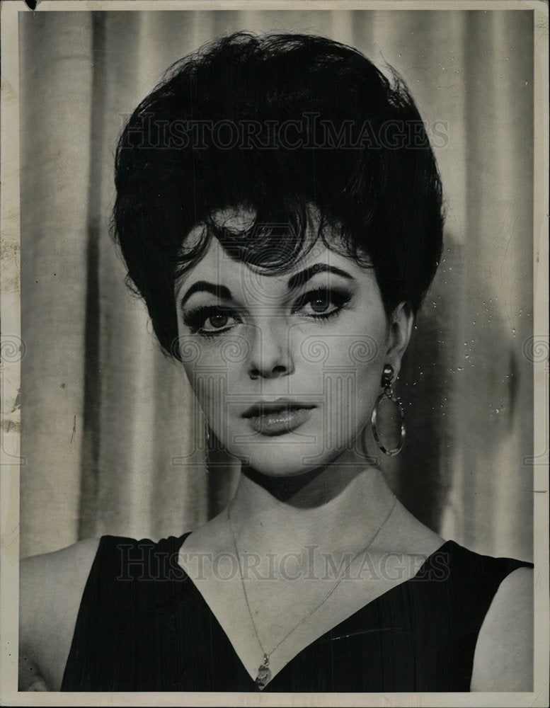 1961 Press Photo Joan Collins Actress Person to Person - Historic Images