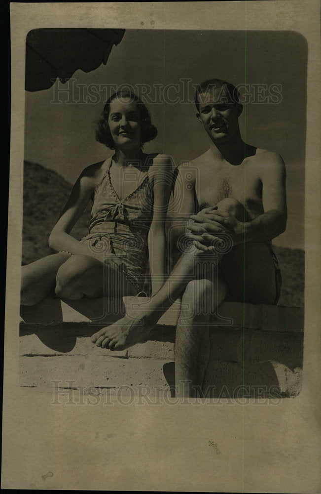 1936 Press Photo Mr. and Mrs. L.L.Aitken - Historic Images