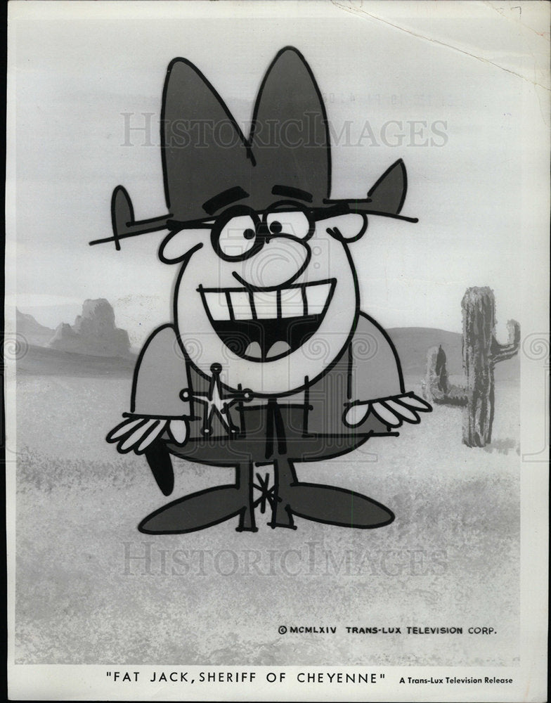 1964 Press Photo Fat Jack, Sheriff of Cheyenne - Historic Images