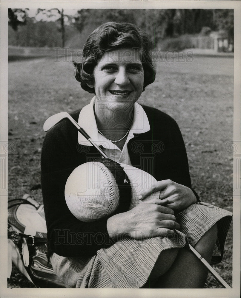 1956 Press Photo Mary Lena Faulk American Chipley Golf - Historic Images