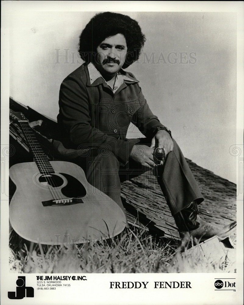 1977 Press Photo Freddy Fender Tejano Country Rock - Historic Images