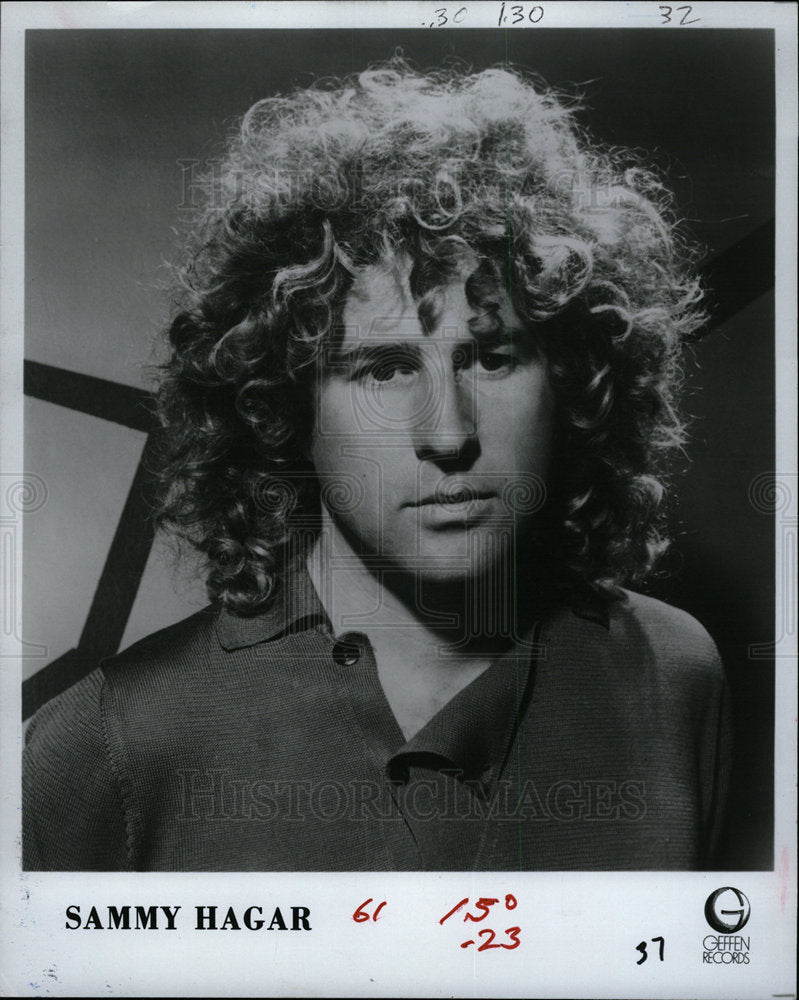 1982 Press Photo Sammy Hagar Singer Guitarist Rock - Historic Images