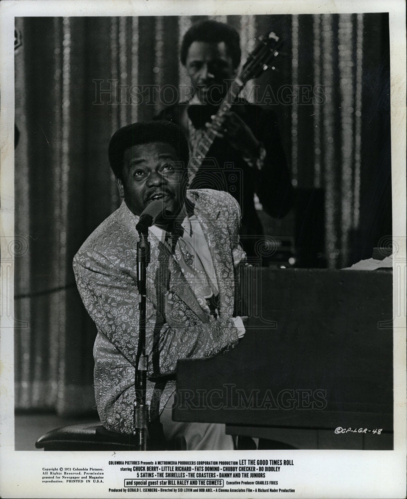 1978 Press Photo Fats Domino rock and roll pianist - Historic Images