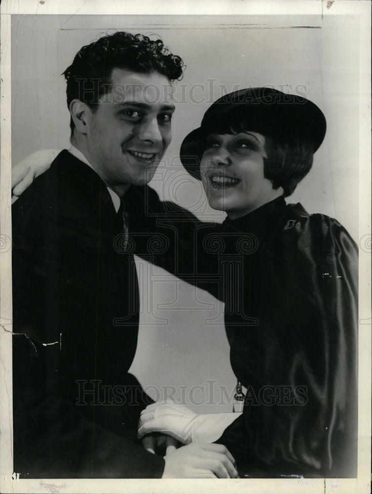 1938 Press Photo Fifi D&#39;Orsay Actress Maurice Hill - Historic Images