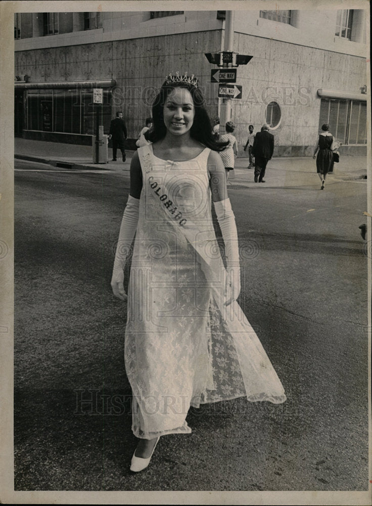 1968 Press Photo Sandra Barron GI Forum Miss Colorado - Historic Images