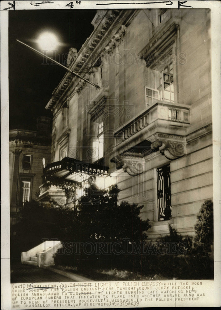 1939 Press Photo POLISH ASSEMBLY WASHINGTON - Historic Images