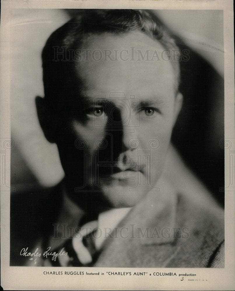 1931 Charlie Ruggles American Comic Actor - Historic Images