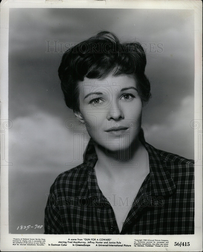 1957 Press Photo Janice Rule &quot;Gun For A Coward&quot; - Historic Images