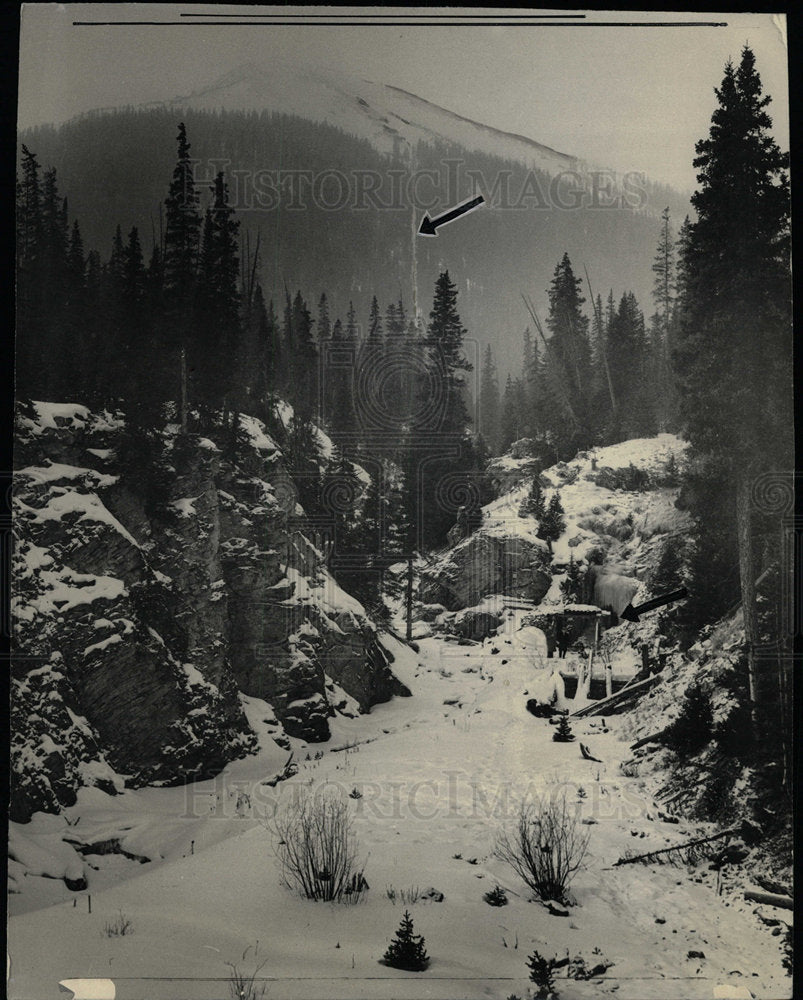 1936 Press Photo Jones Creek Continental Divide Chicago - Historic Images