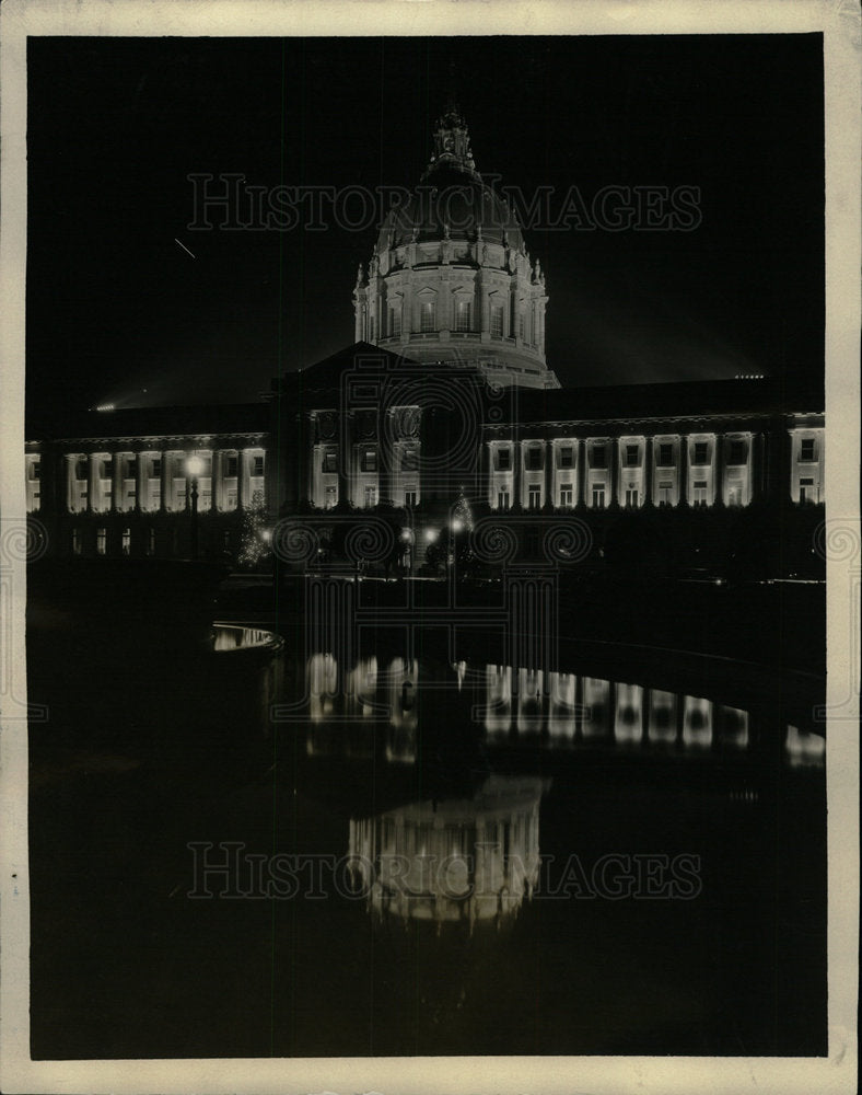 1984 Press Photo San Francisco California Night Lights - Historic Images