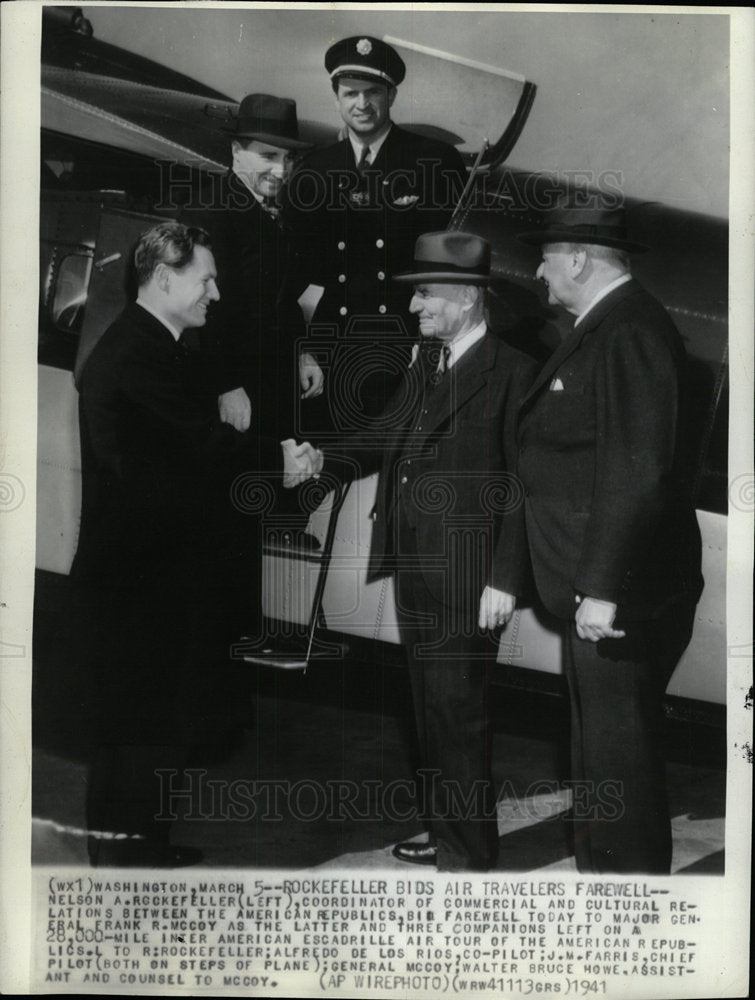 1941 Press Photo Maj Gen Frank R McCoy U S Republic - Historic Images