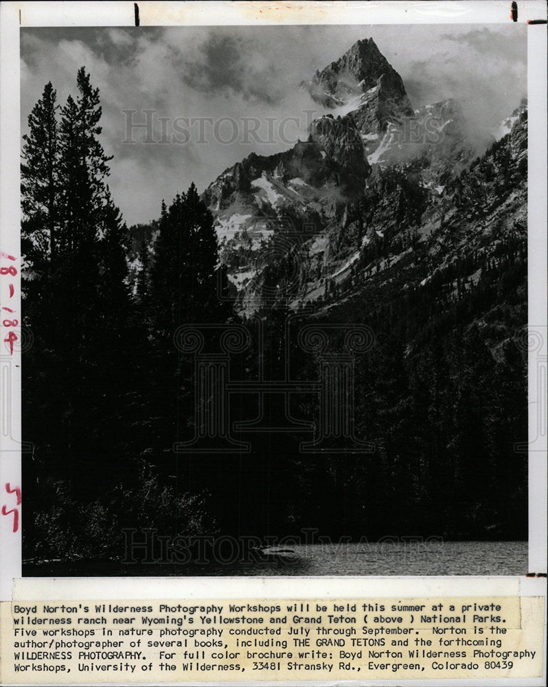 1984 Press Photo Grand Teton National Park in Wyoming. - Historic Images