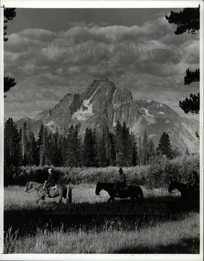 1989 Press Photo Wyoming Grand Teton National Park - Historic Images