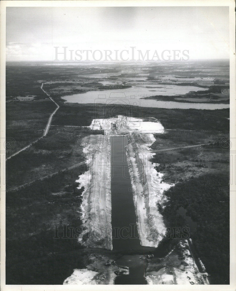 1967 Press Photo Withlacoochee River Barge Canal - Historic Images