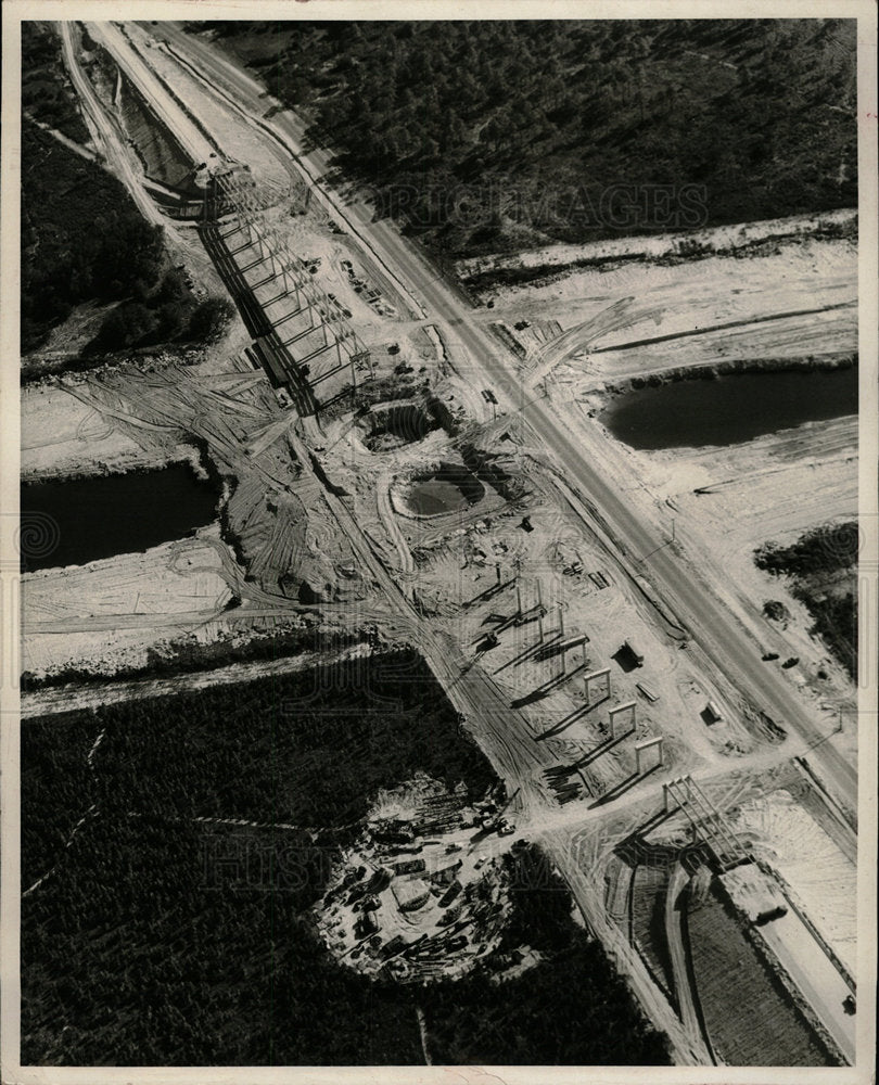 1965 Press Photo Cross Florida Barge Canal Gulf Mexico - Historic Images