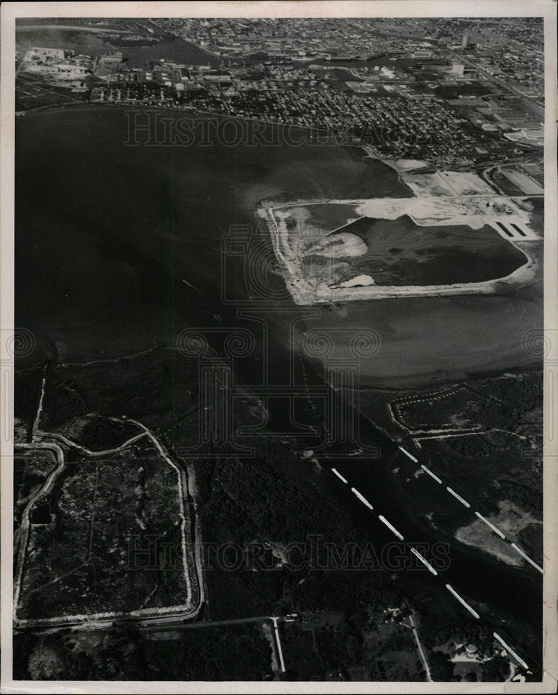 Press Photo aerial view canal - Historic Images