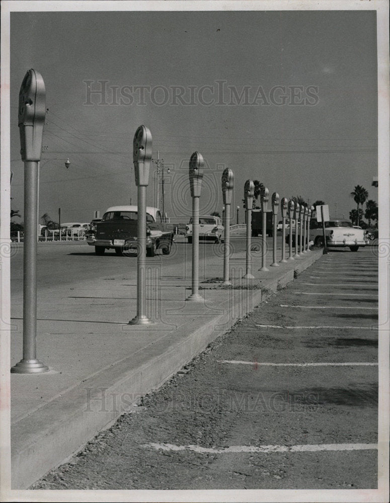 1957 Press Photo Beach Across Causeway Boulevard Park - Historic Images