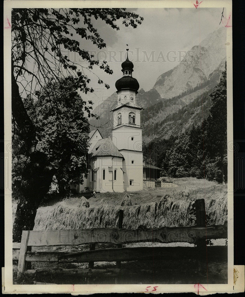 Press Photo Alps Mountain Range Rooftops Chicago - Historic Images