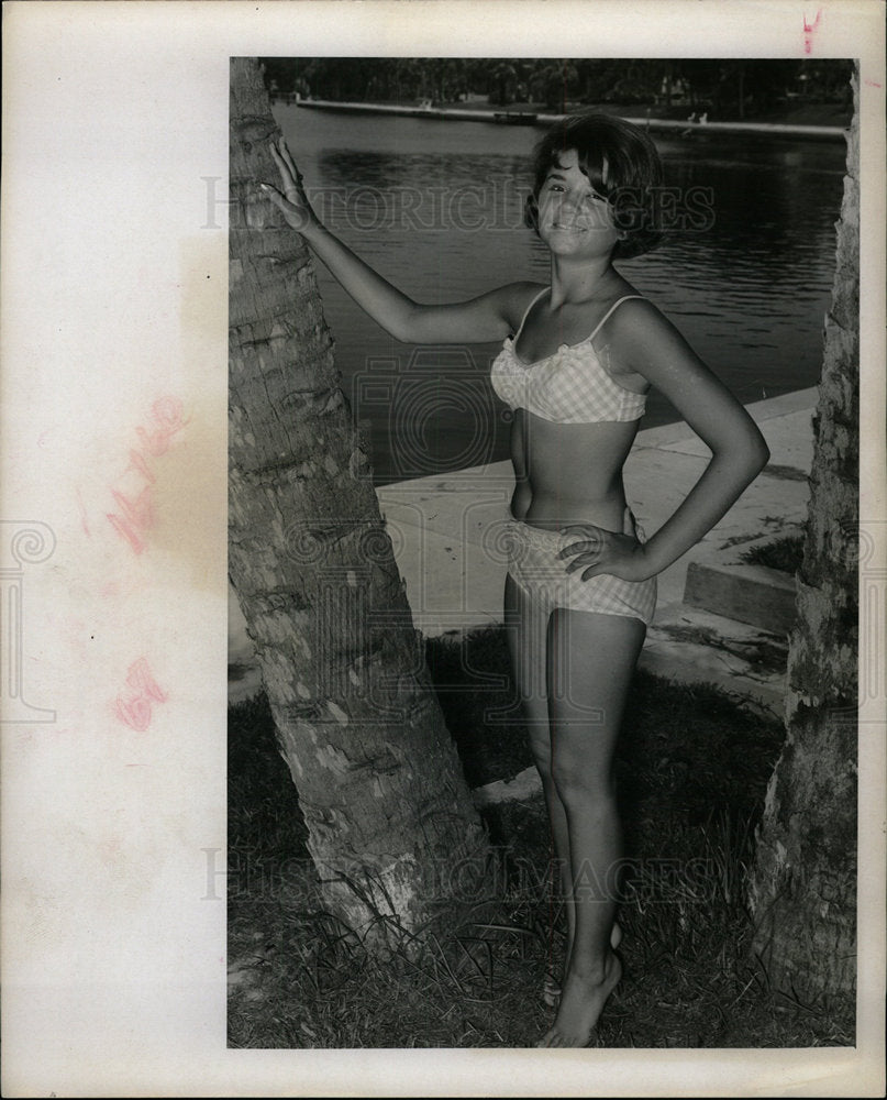 1966 Press Photo Linda Wright Miss Tarpon Springs Mich - Historic Images