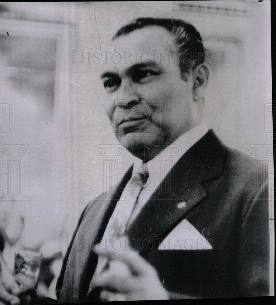 1958 Press Photo Cuban President Fulgencio Batista - Historic Images