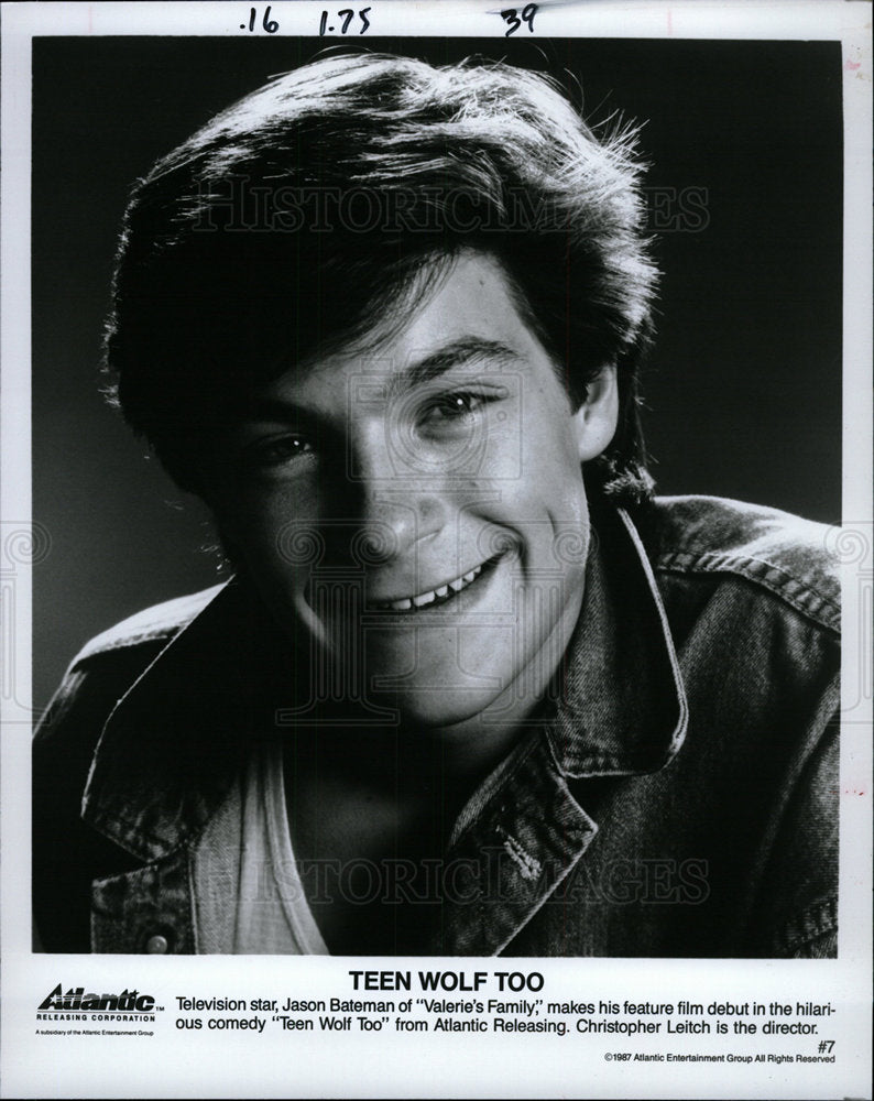 1987 Press Photo Jason Bateman Teen Wolf Too Film - Historic Images