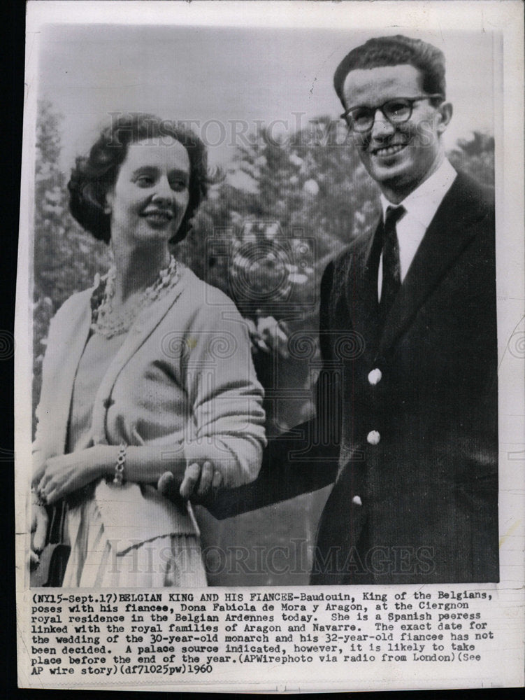 1960 Press Photo Baudouin King Belgians Royalty - Historic Images