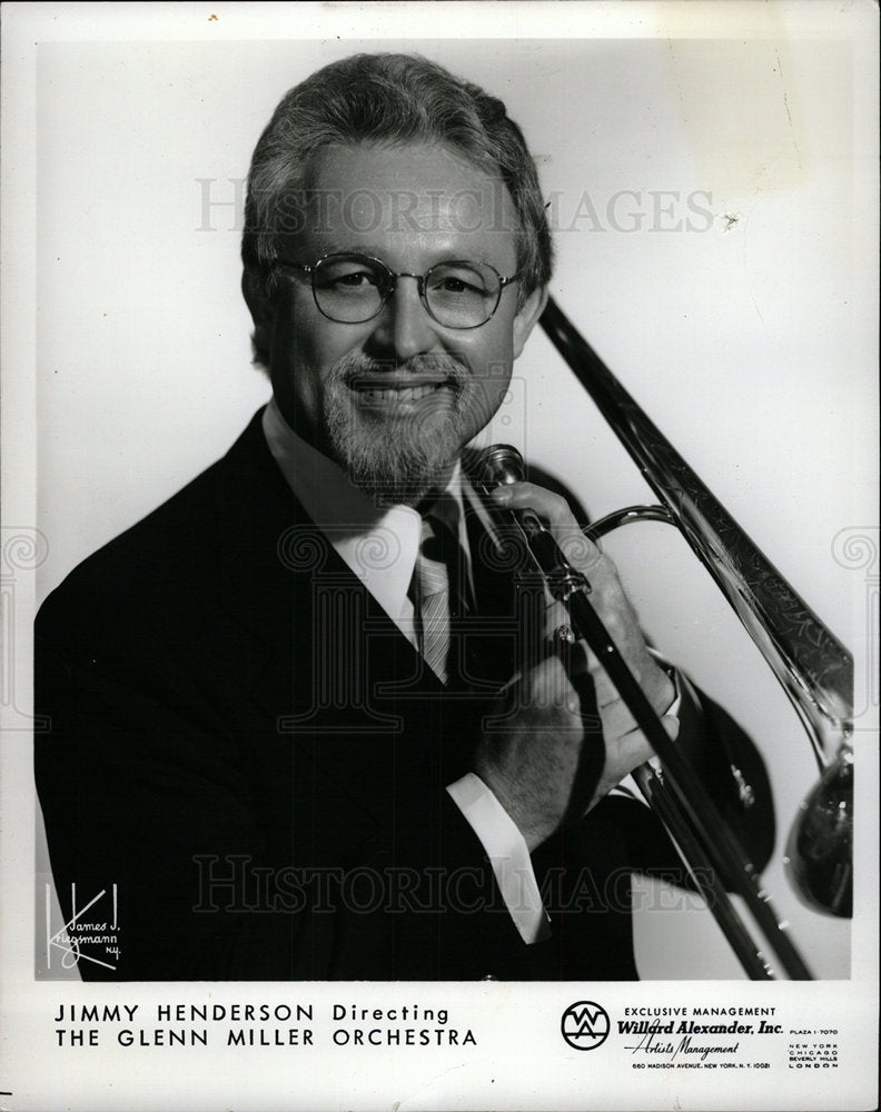 1980 Press Photo Jazz Trombonist Jimmy Henderson - Historic Images