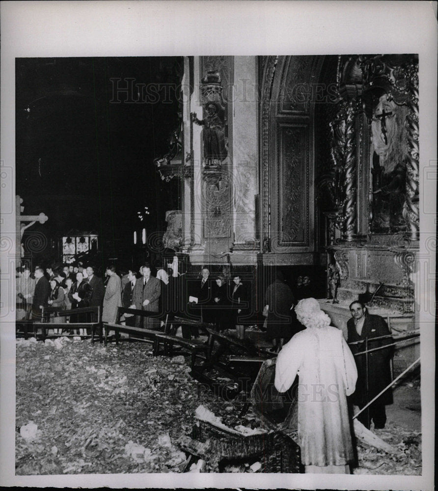 1955 Press Photo San Francisco Church Buenos Aires - Historic Images