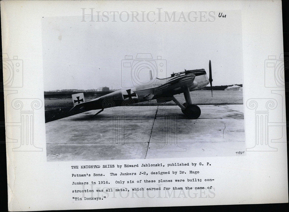 PRESS PHOTO AVIATION JUNKER'S J-2 - Historic Images