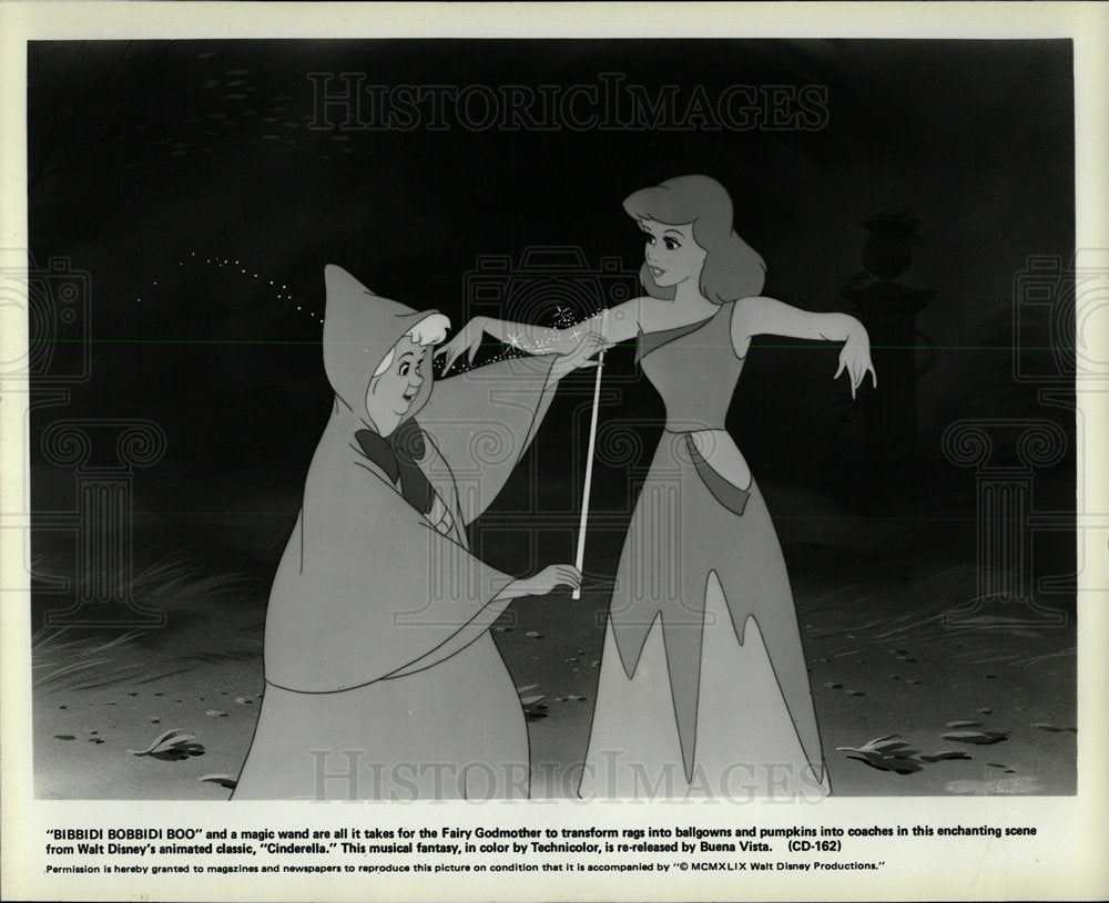 1981 Press Photo Walt Disney Inc. &quot;Cinderella&quot; Scene - Historic Images