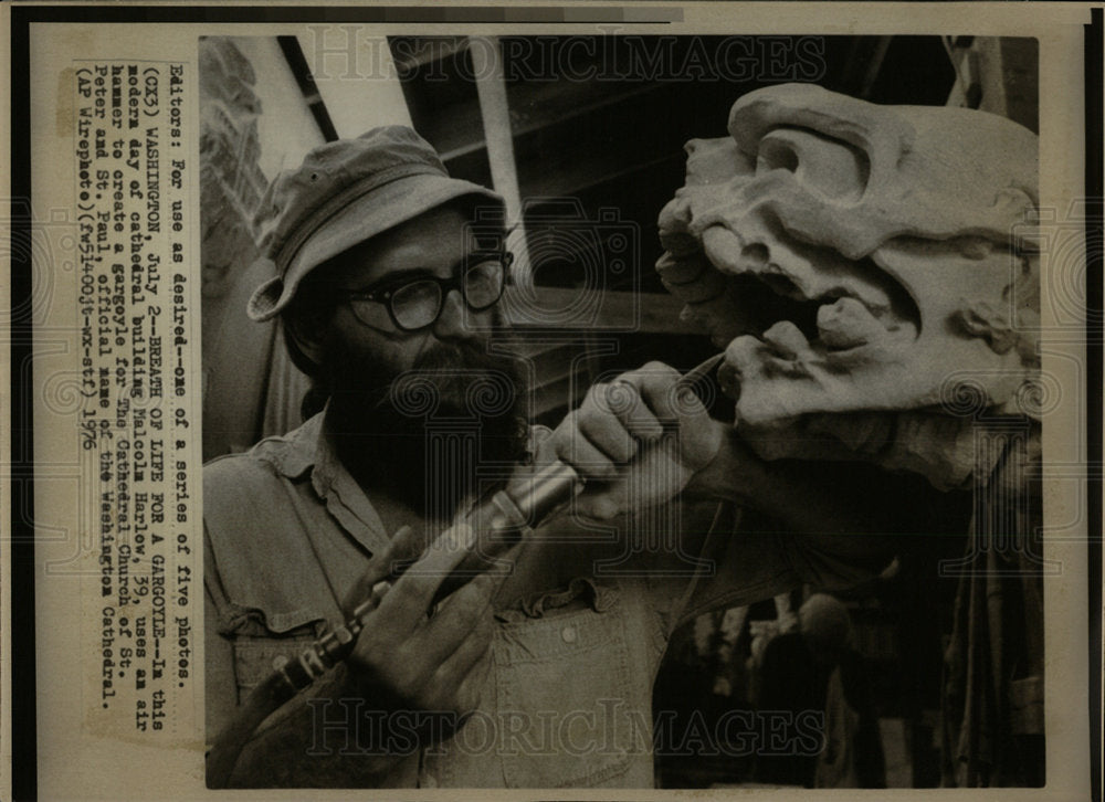 1976 Press Photo Cathedral Church - Historic Images