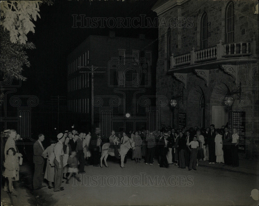 1935 Press Photo Colorado Central City Crowds Opera - Historic Images