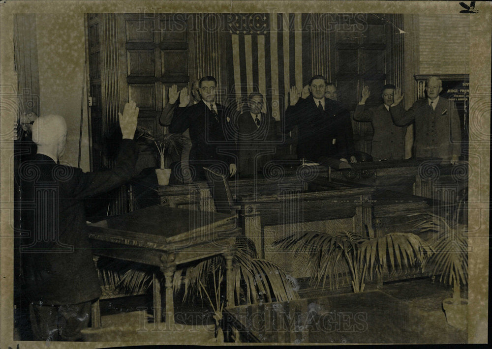 1949 Press Photo Judges Sworn In/Colorado Supreme Court - Historic Images