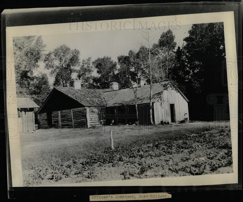 1938 Press Photo House Fort Bridger Wyoming - Historic Images