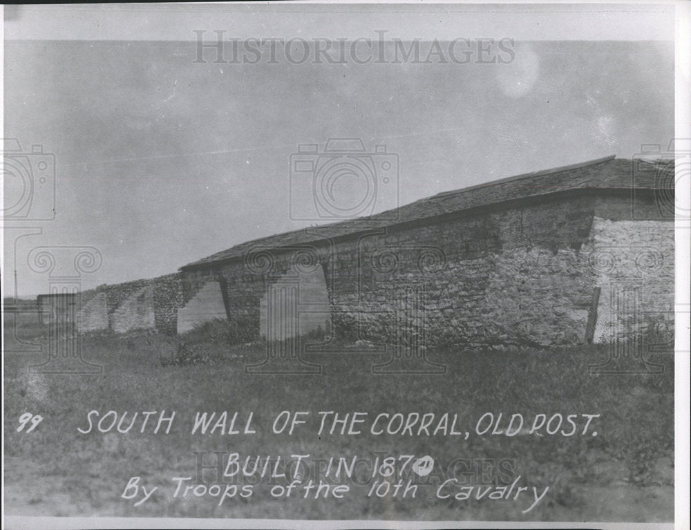 1962 Press Photo South Wall Of The Old Stone Corral - Historic Images