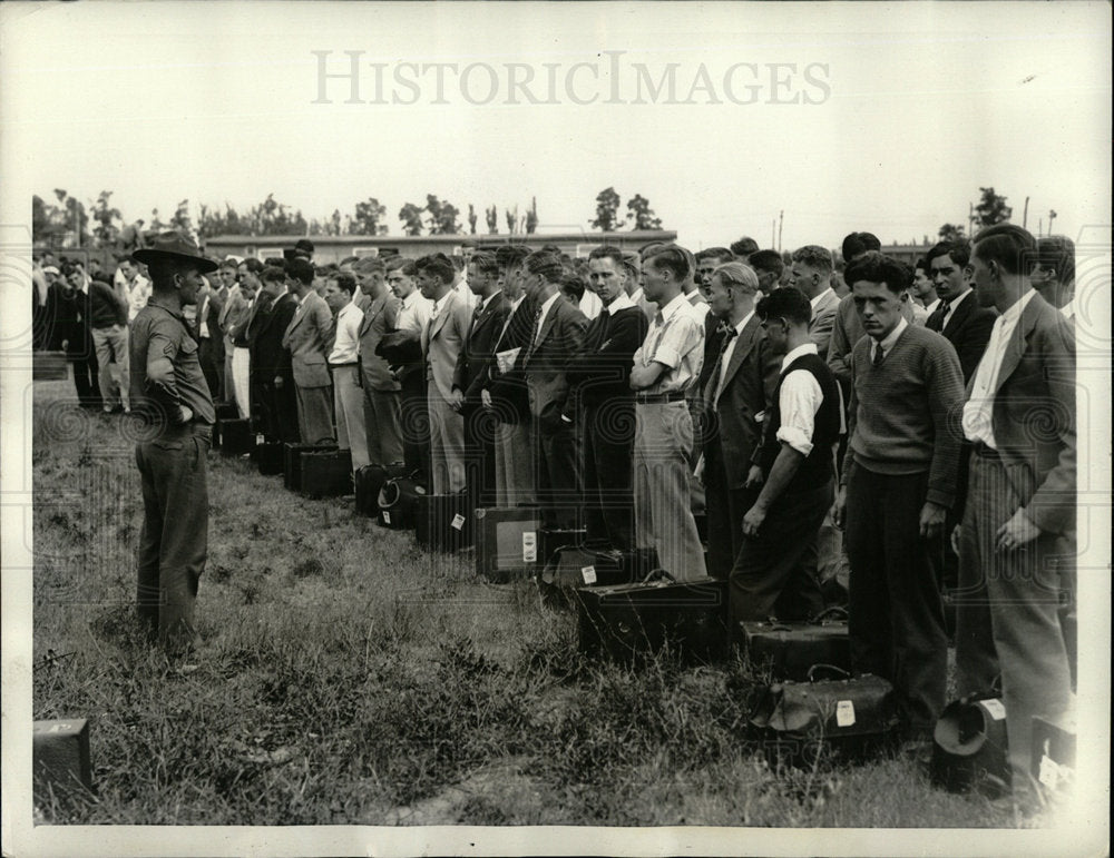 1934 Press Photo CMTC Youths Camp Dix Military Recruits - Historic Images