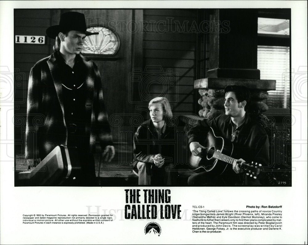 1993 Press Photo Movie, The Thing Called Love - Historic Images