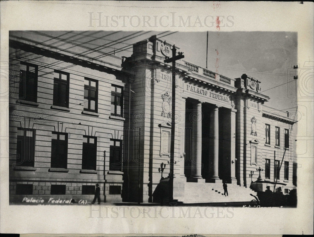 1929 Press Photo Palacio Federal At Chilhuahua, Mexico - Historic Images