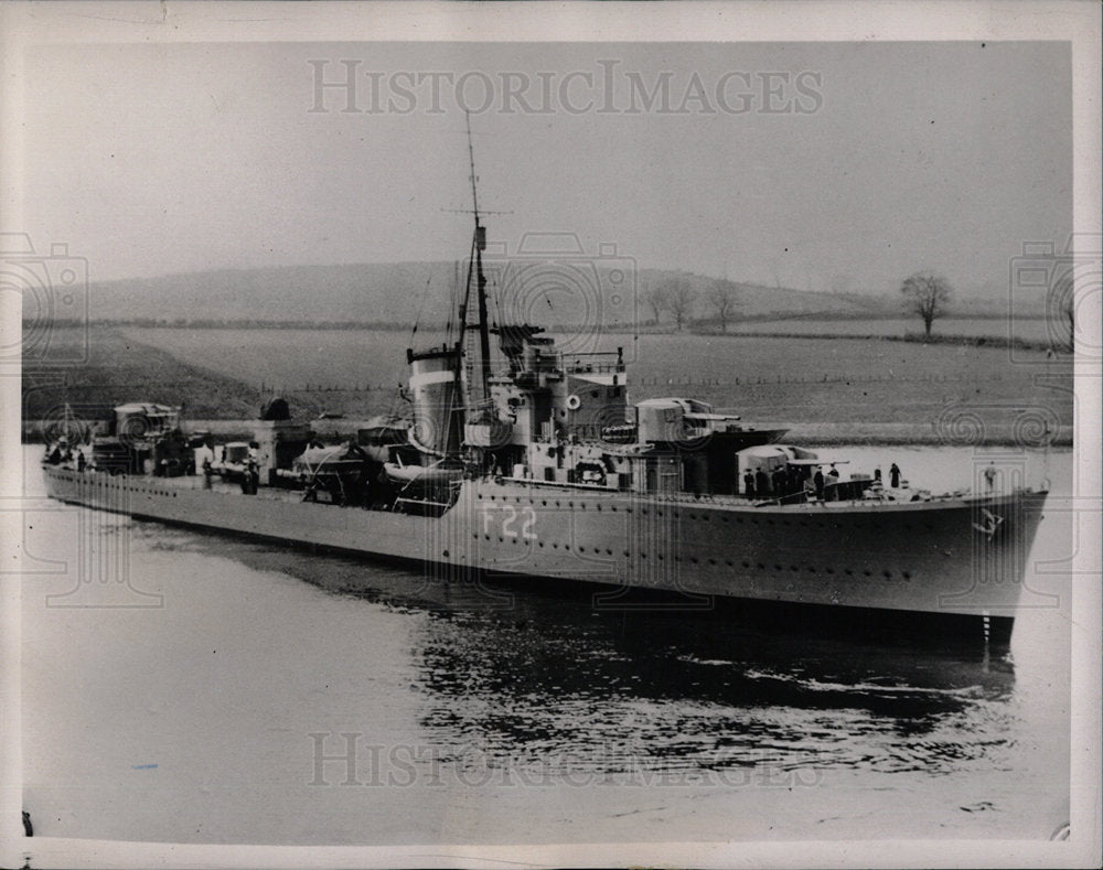 1939 Press Photo British Destroyer H.M.S. Jackal - Historic Images