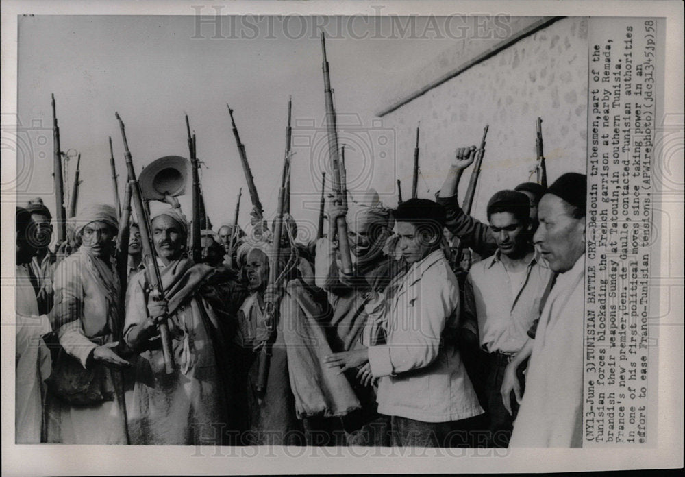 1958 Bedouin Tribesmen France Tunisia-Historic Images