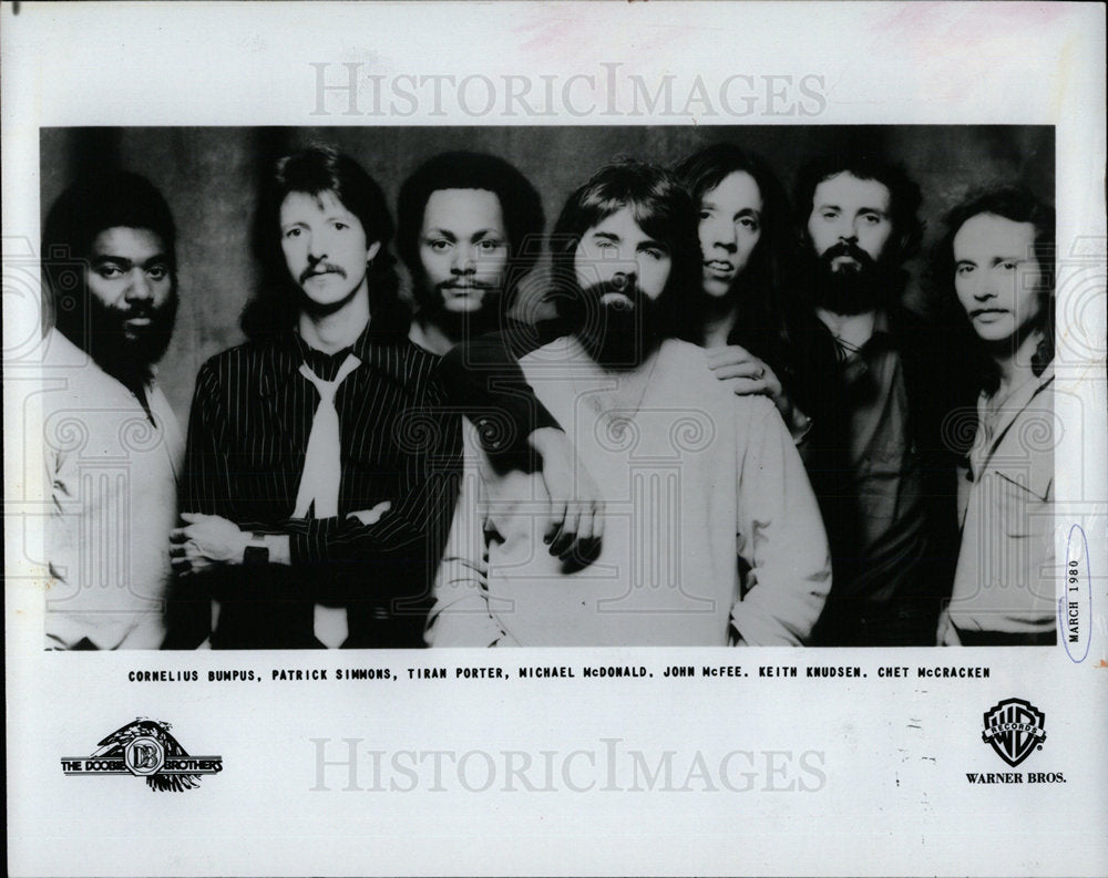 1985 Press Photo The Doobie Brothers American rock band - Historic Images