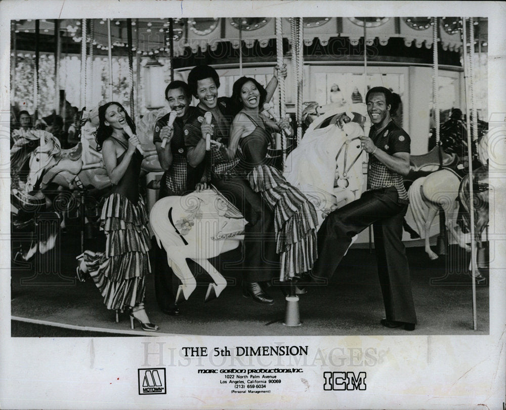 1978 Press Photo Musical Group Fifth Dimension Carosel - Historic Images