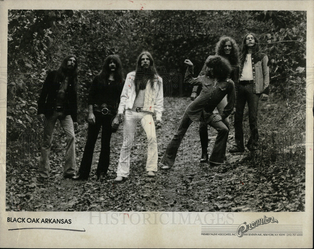 1974 Press Photo Black Oak Arkansas American Rock Band - Historic Images