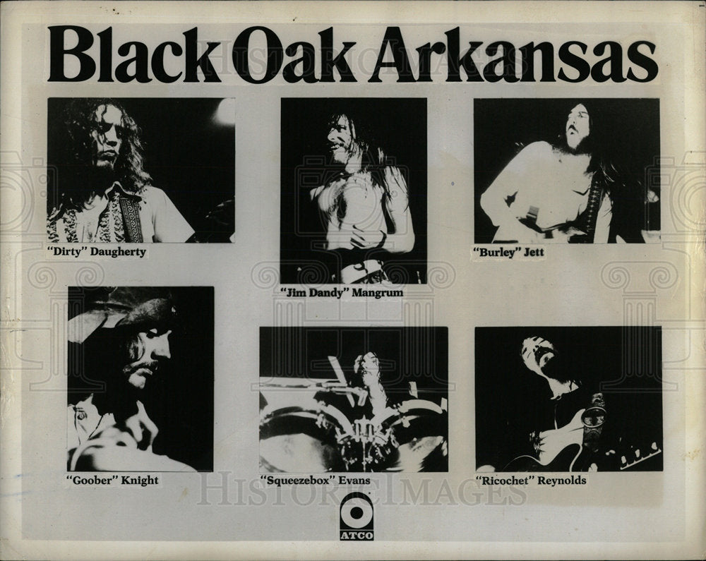 1971 Members of Black Oak Arkansas Band - Historic Images